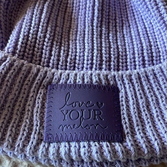 Love Your Melon Lavender Knit Beanie - Picture 3 of 5